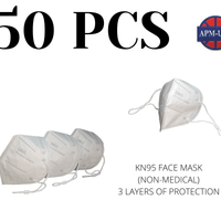 Qty50 KN95 Face Masks (Non-Medical) APM-USA