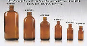 Amber Glass Bottles Boston Round G.p.i 400-18,20,22,28 APM-USA