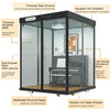 munna8 Anchor Net Red Live Room Mobile Soundproof Room Home Small Recording Studio Soundproof Telephone Booth Drum Music Room 