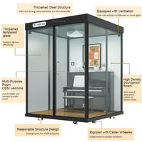 munna8 Anchor Net Red Live Room Mobile Soundproof Room Home Small Recording Studio Soundproof Telephone Booth Drum Music Room 