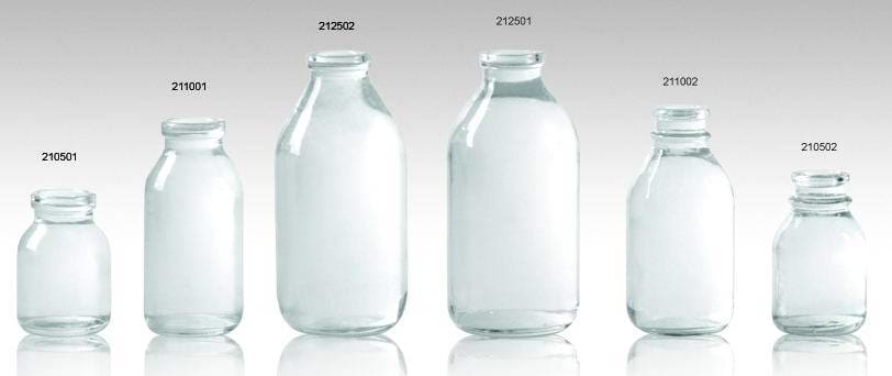 Clear Infusion Bottles Ring Finish Iso/sfda 32mm Sfda 28mm, Usp Type Ii APM-USA