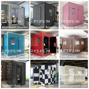 Detachable host studio home small recording studio family KTV piano drum room transformation sound-proof room reading booth 