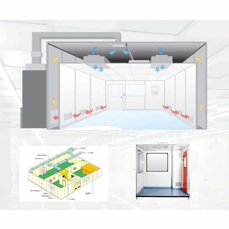 Fireproof Artistic Ceilings Clean room Aluminum Wall Panel 