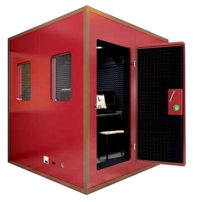 Home studio recording piano drum booth 