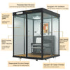 Large size Soundproof room small home ktv mobile recording studio foldable disassembly net red live music practice room 