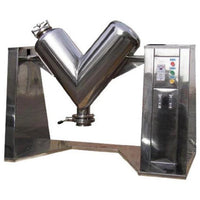Operate the closed v type mixer - Mixing Machine